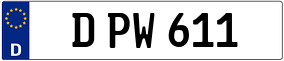 Trailer License Plate